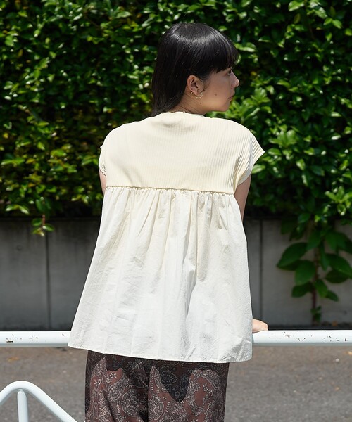 FREAK'S STORE tシャツ アーミーリブ コンビピグメント フレンチ