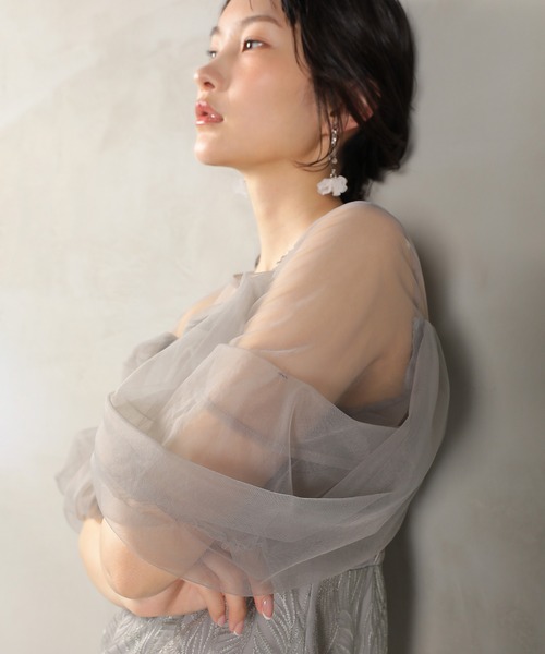 kana チュール テントライン ワンピース パーティー ドレス 結婚式 チュール テントライン ワンピース パーティー ドレス 結婚式