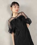 パーティードレス ドレス チュール レース ト...の詳細画像5