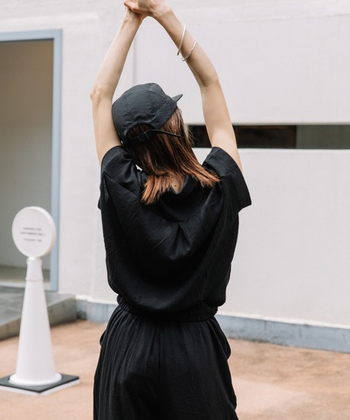 セットアップ リネン ラグジュアリー セットアップパンツ レディースの画像