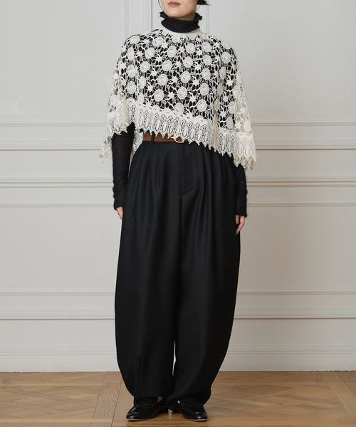 IENA LA BOUCLE レースポンチョ IENA LA BOUCLE レースポンチョ（シャツ／ブラウス）｜IENA（イエナ