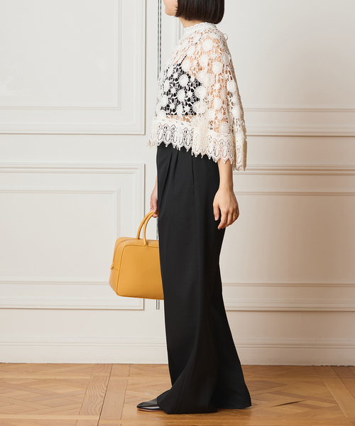 IENA LA BOUCLE（イエナラブークル） ブラウス シャツ レースポンチョ