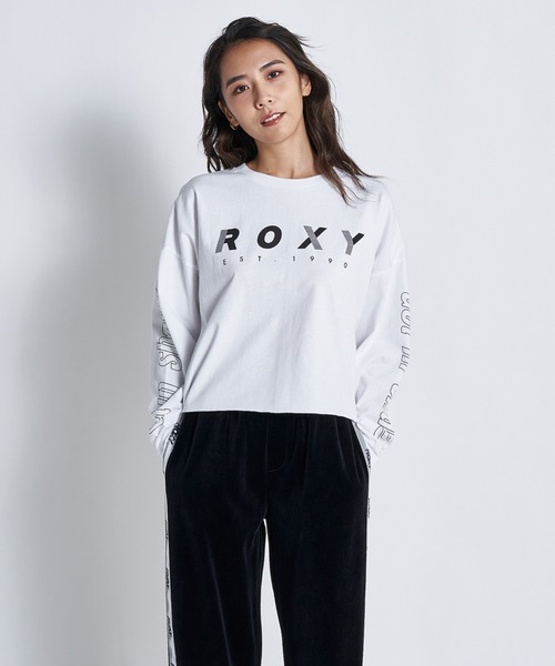 「ROXY」 長(zhǎng)袖カットソー MEDIUM ホワイト レディース
