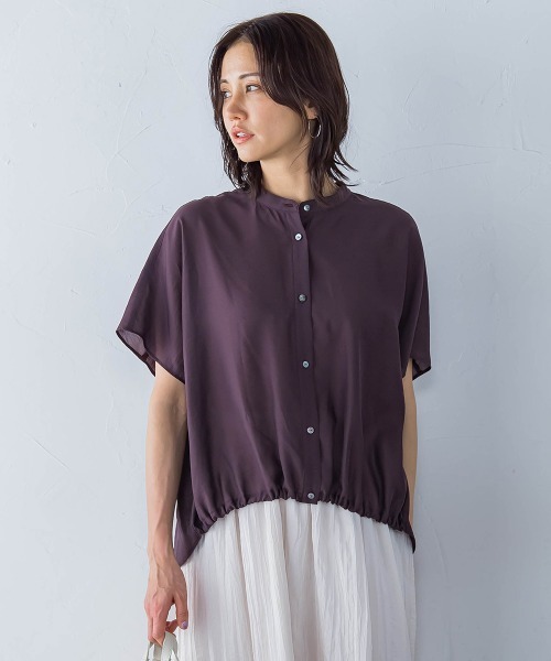 LAUTREAMONT ロートレアモン WEB限定 ラメボーダー五分袖Tシャツ 洗濯 