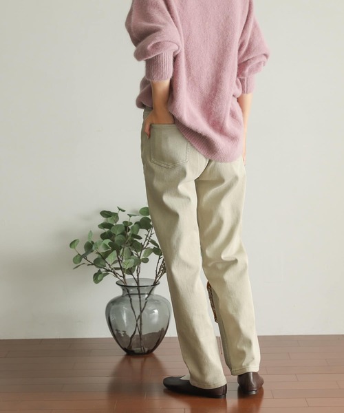 「URBAN RESEARCH DOORS」 加工デニムパンツ SMALL チャコールグレー レディース