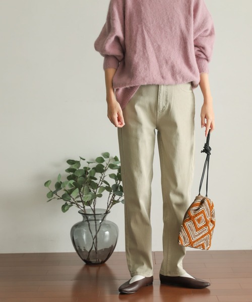 「URBAN RESEARCH DOORS」 加工デニムパンツ SMALL チャコールグレー レディース