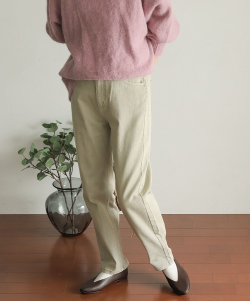 「URBAN RESEARCH DOORS」 加工デニムパンツ SMALL チャコールグレー レディース