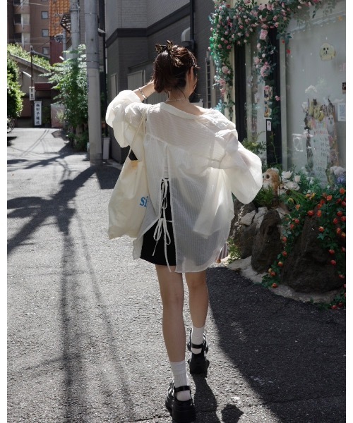 jumelle ブラウス シャツ ストライプシアーシャツ レディース