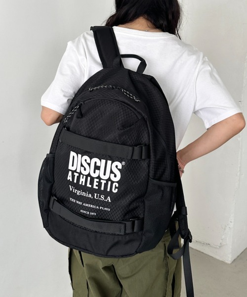 90s,TOUGH DISCUS ミリタリー リュック Y2K 廃盤 大容量 DISCUS デイバック リュック DISCUS/ディスカス 撥水 リップストップ風
