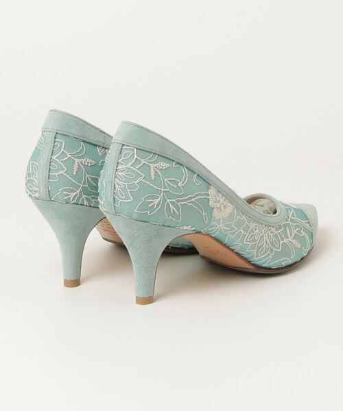 「GINZA Kanematsu」 パンプス 22.5cm ブルー レディース