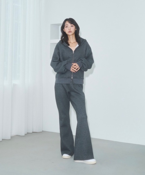 Lallana（ララーナ） パーカー Lame coco zip-up hoodie / ラメココ 
