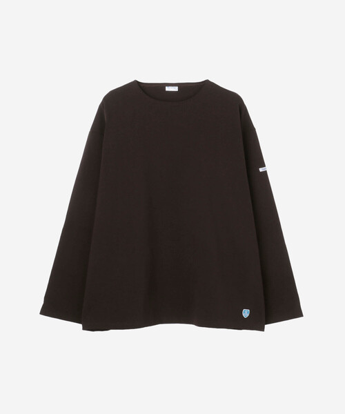 オーシバル　コットンロード　ワイドTシャツ　長袖　BLACK ORCIVAL コットンロード ワイドTシャツ | BLACK - DANTON,ジム