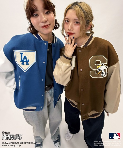 Champion SNOOPY スヌーピー コラボスタジャンアメリカ製 Champion SNOOPY スヌーピー コラボスタジャンアメリカ製
