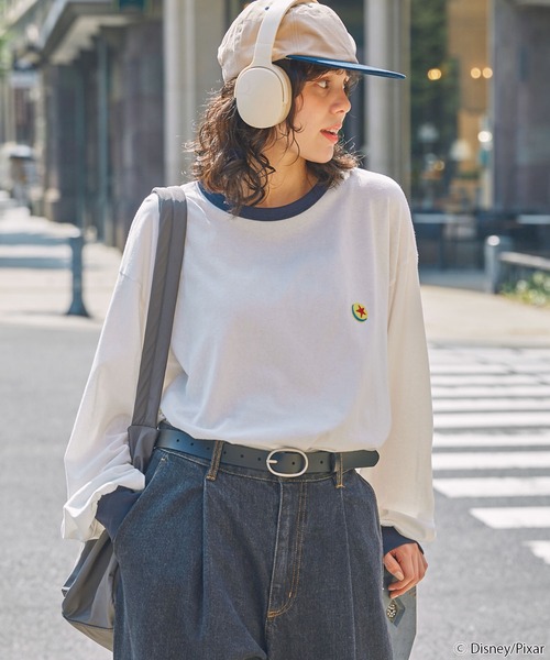 tシャツ 「PIXAR TOYSTORY」別注 ピクサー トイストーリー ヴィンテージライク アソートデザイン リンガー長袖Tシャツ レディース メン | PIXAR | 06
