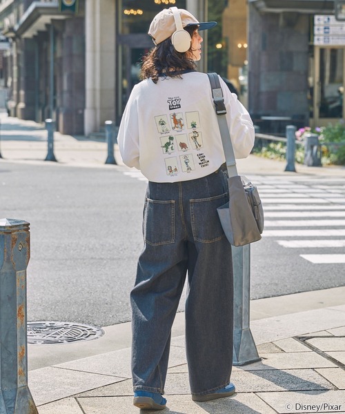 tシャツ 「PIXAR TOYSTORY」別注 ピクサー トイストーリー ヴィンテージライク アソートデザイン リンガー長袖Tシャツ レディース メン | PIXAR | 17