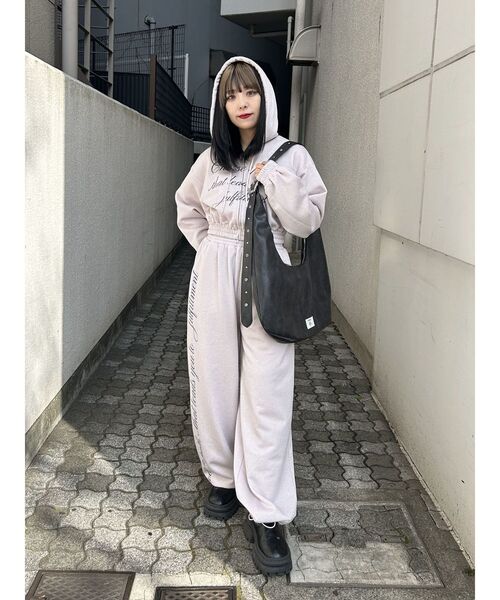 jouetie（ジュエティ） ワイドパンツ スウェットパンツ ジャージ ラメ