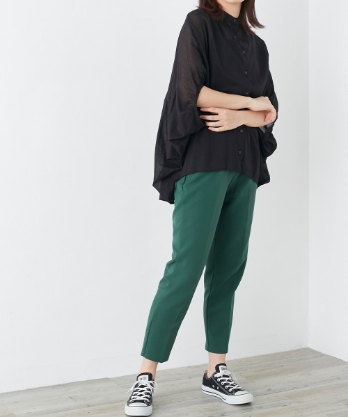 「OMNES」 ドルマンスリーブブラウス FREE サックスブルー レディース_画像7