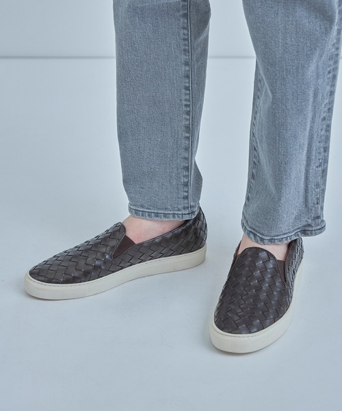 スリッポン イントレチャートレザースニーカー メンズ | MEN'S BIGI | 05