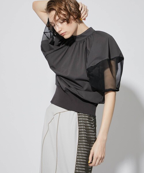 「A + TOKYO」 半袖ブラウス FREE ブルー レディース_画像3