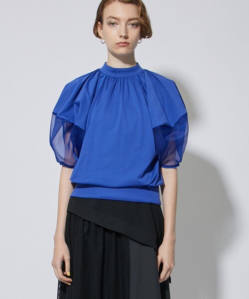 「A + TOKYO」 半袖ブラウス FREE ブルー レディース_画像8