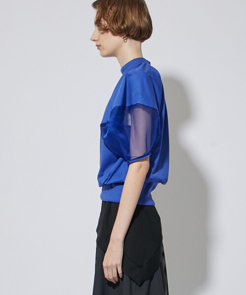 「A + TOKYO」 半袖ブラウス FREE ブルー レディース_画像9