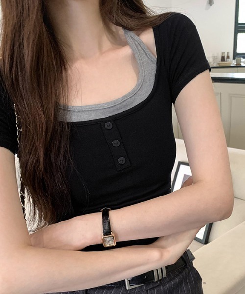 「lilful」 半袖Tシャツ L ブラウン レディース_画像7