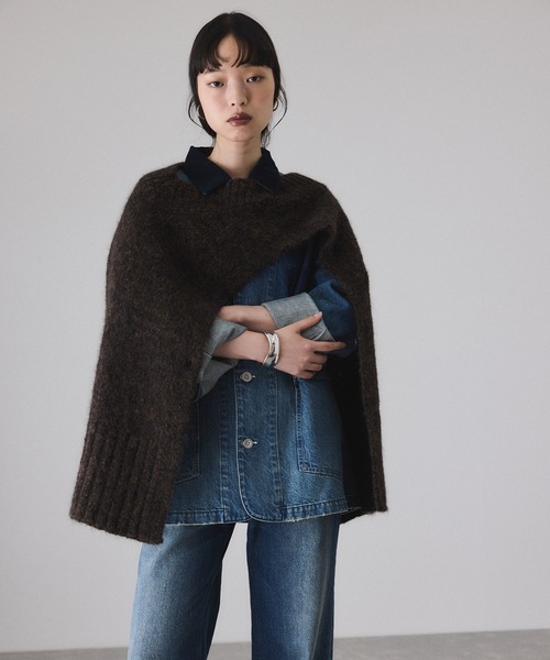 ADAM ET ROPE'（アダムエロペ） ベスト ジレ 2WAYムリネニットベスト