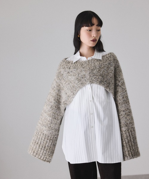 ADAM ET ROPE'（アダムエロペ） ベスト ジレ 2WAYムリネニットベスト