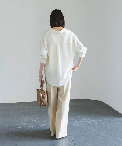 その他ブランド / rubia&neel/長袖ブラウス/M/コットン/WHT/無地// NOBLE（ノーブル） 長袖ブラウス - ネイビー レディース : ZOZOTOWN