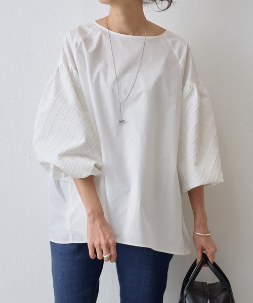 ビアズリー 白 Tブラウス フリーサイズ F BEARDSLEY 「BEARDSLEY