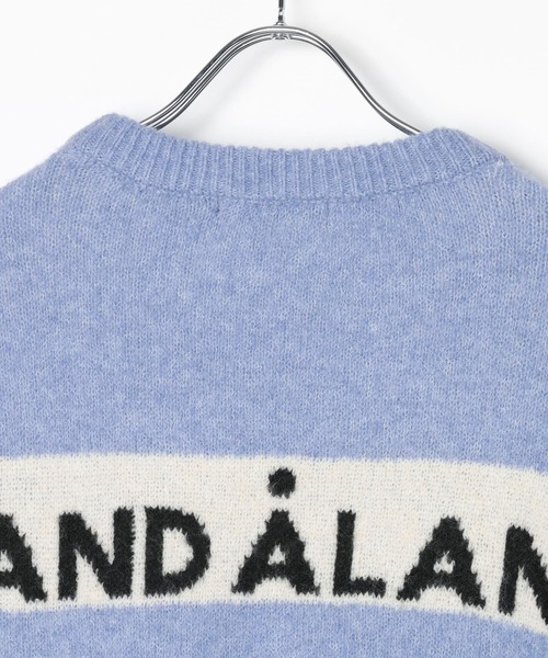 ALAND ニット セーター 「UNISEX」ALAND／ラインジャガードプル