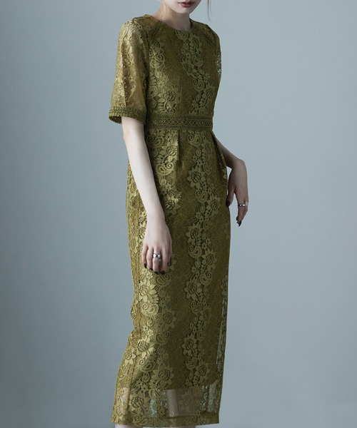 「etoll.」 半袖ワンピース M ブルー レディース_画像5