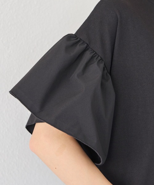 「INCEDE」 半袖ワンピース L ブラック レディース_画像9