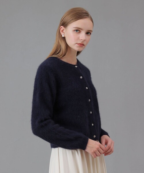 ANAYI（アナイ） カーディガン フラッフィアソート釦カーディガン