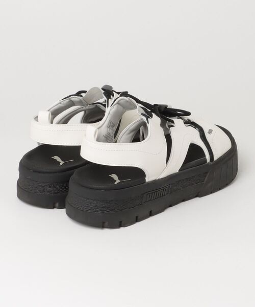 「PUMA」 フラットサンダル 24cm ホワイト レディース_画像2