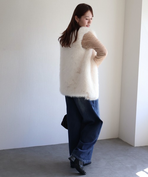 sin.ca ベスト ジレ ファーベスト レディース : ZOZOTOWN Yahoo!店