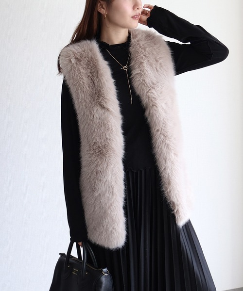 sin.ca ベスト ジレ ファーベスト レディース : ZOZOTOWN Yahoo!店