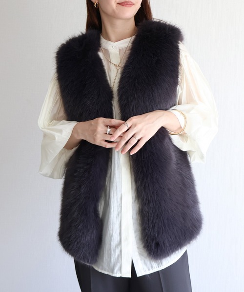 sin.ca ベスト ジレ ファーベスト レディース : ZOZOTOWN Yahoo!店