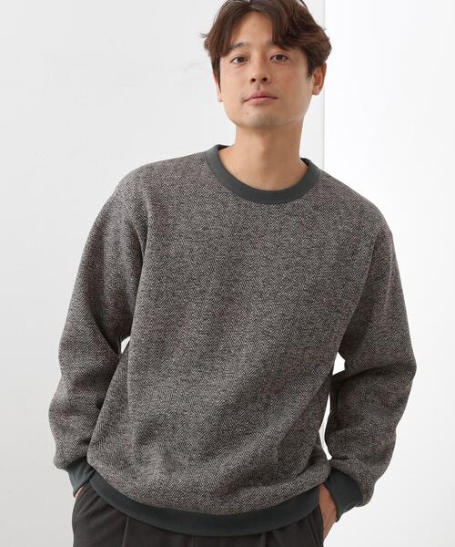 THE SHOP TK トレーナー スウェット 「裏起毛で暖かい」レトロフリース