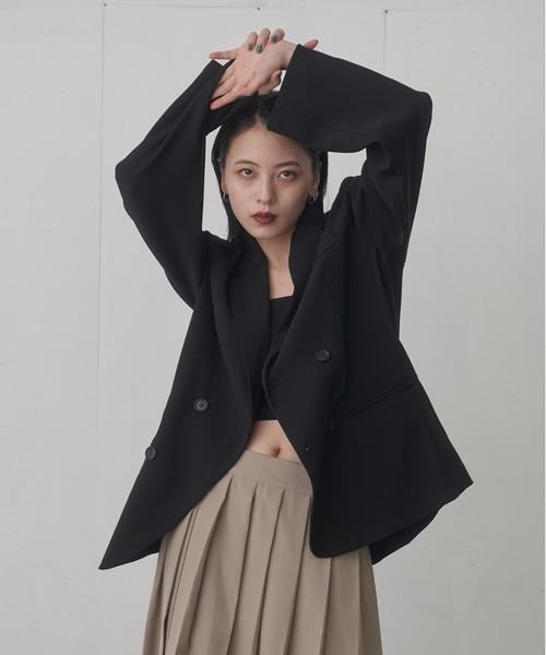 「FEKETE」 テーラードジャケット LARGE ブラック メンズ_画像2