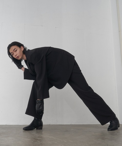 「FEKETE」 テーラードジャケット LARGE ブラック メンズ_画像9