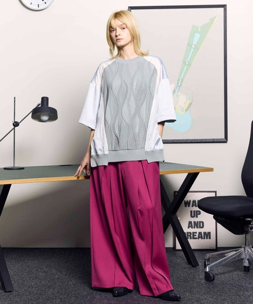 MAISON SPECIAL（メゾンスペシャル） スラックス 0 グレイッシュ