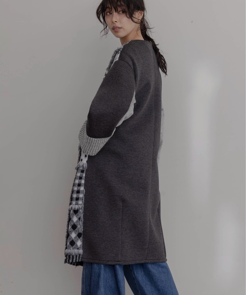 Eimee Law（エイミーロウ） ノーカラーコート コート ジオメトリック