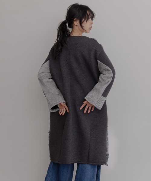 Eimee Law（エイミーロウ） ノーカラーコート コート ジオメトリック