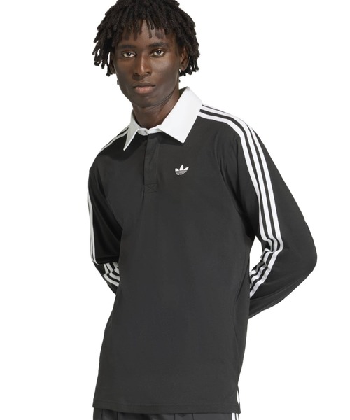 adidas（アディダス） ポロシャツ adidas 3-STRIPES RUGBY LONGSLEEVE