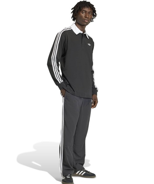 常田着用　adidas 3ストライプロングスリーブポロ　XL adidas（アディダス） ポロシャツ adidas 3-STRIPES RUGBY LONGSLEEVE