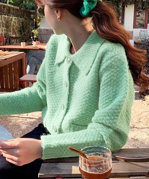 「Girly Doll」 「Doula Doula」ニットカーディガン F イエロー レディース_画像5