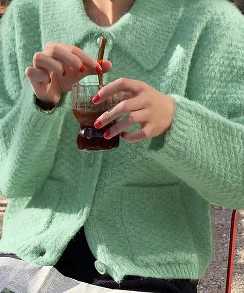 「Girly Doll」 「Doula Doula」ニットカーディガン F イエロー レディース_画像6