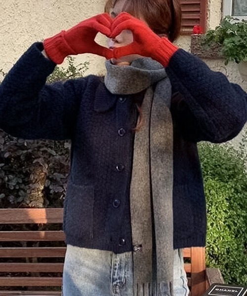 「Girly Doll」 「Doula Doula」ニットカーディガン F イエロー レディース_画像9