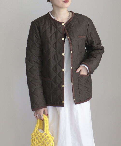 「Traditional Weatherwear」 ノーカラージャケット 34 ブラック レディース_画像4